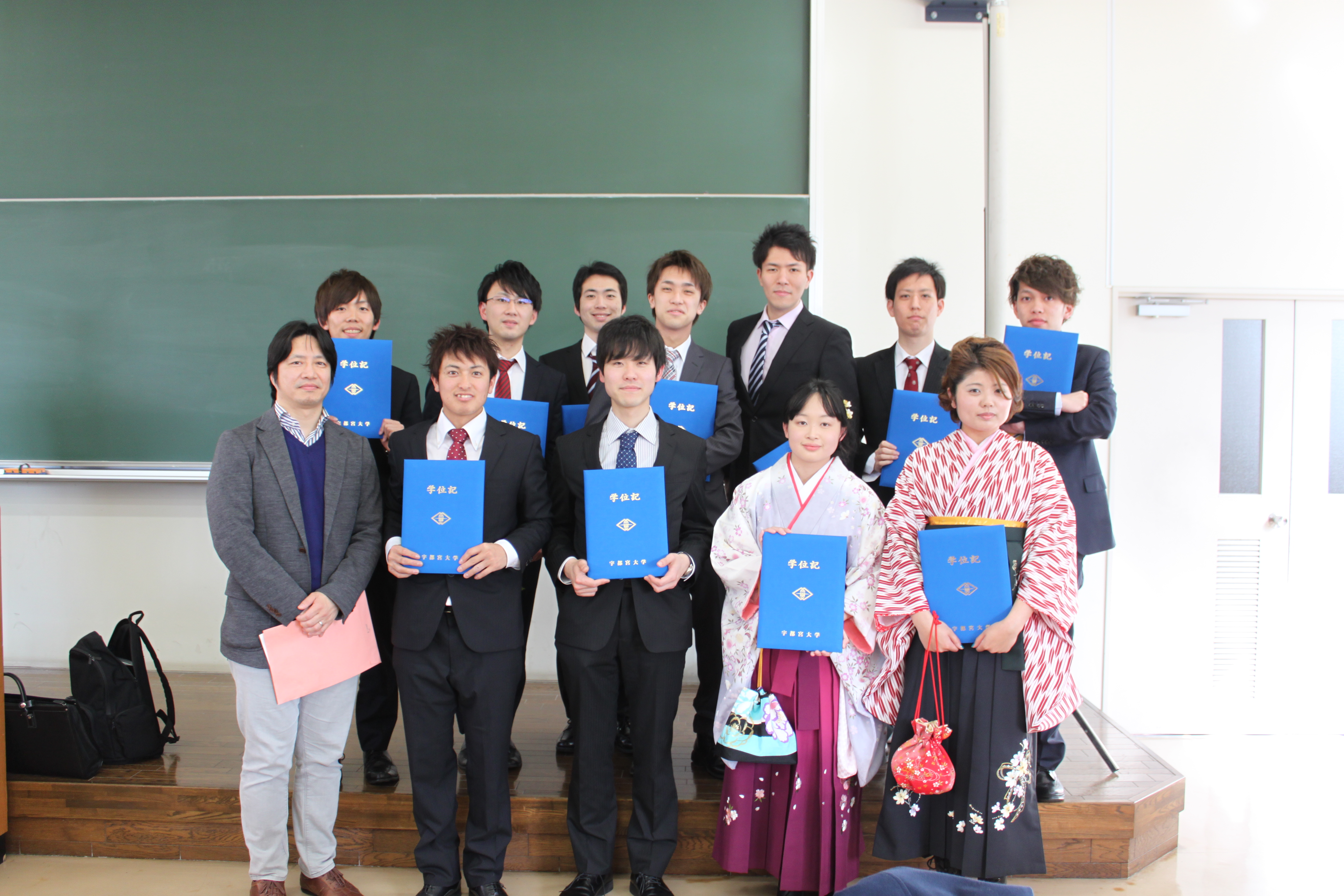 2017年の卒業式の写真です