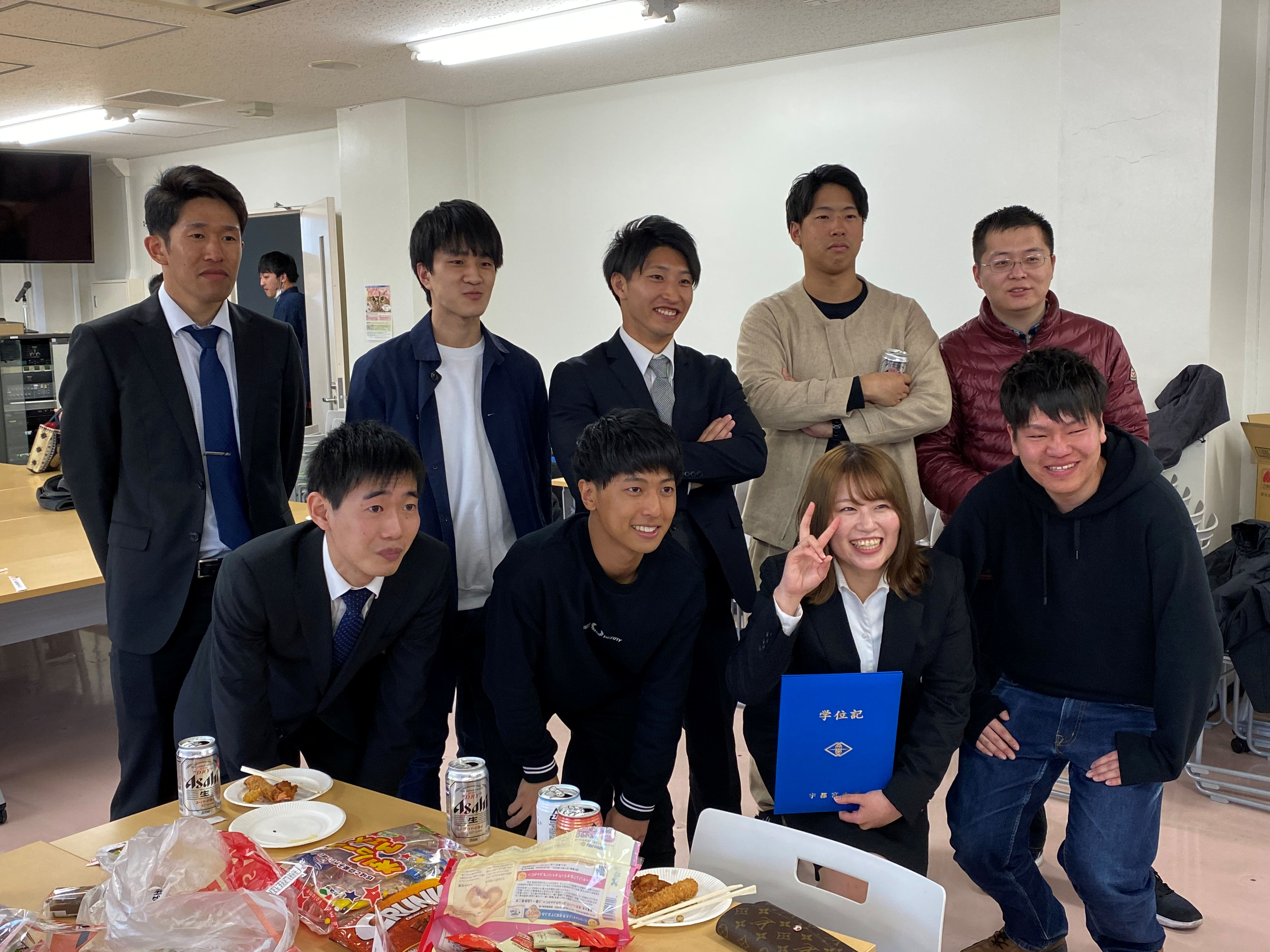 2020年の卒業式の写真です