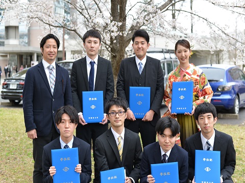 2023年の卒業式の写真です