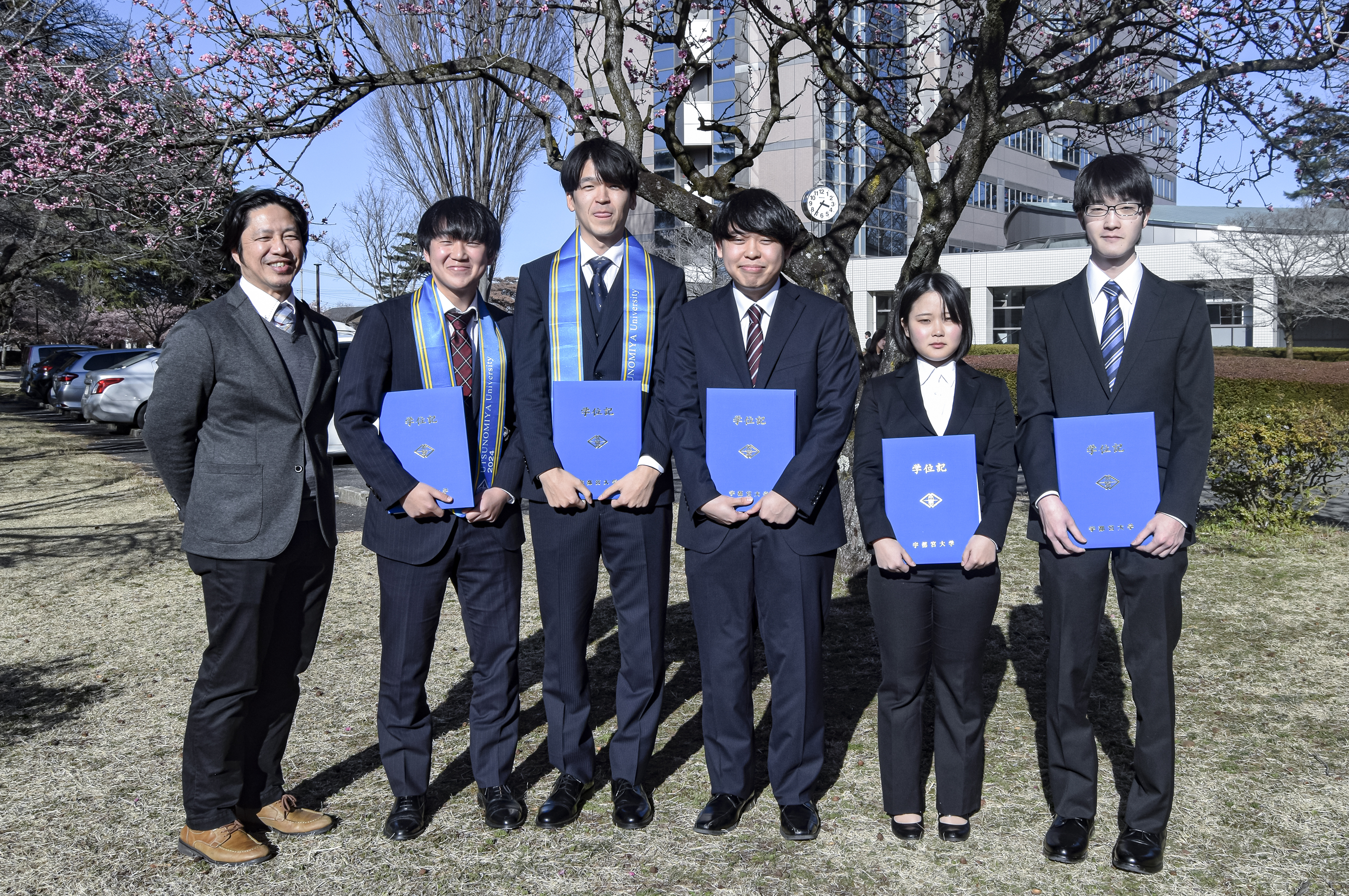 2024年の卒業式の写真です