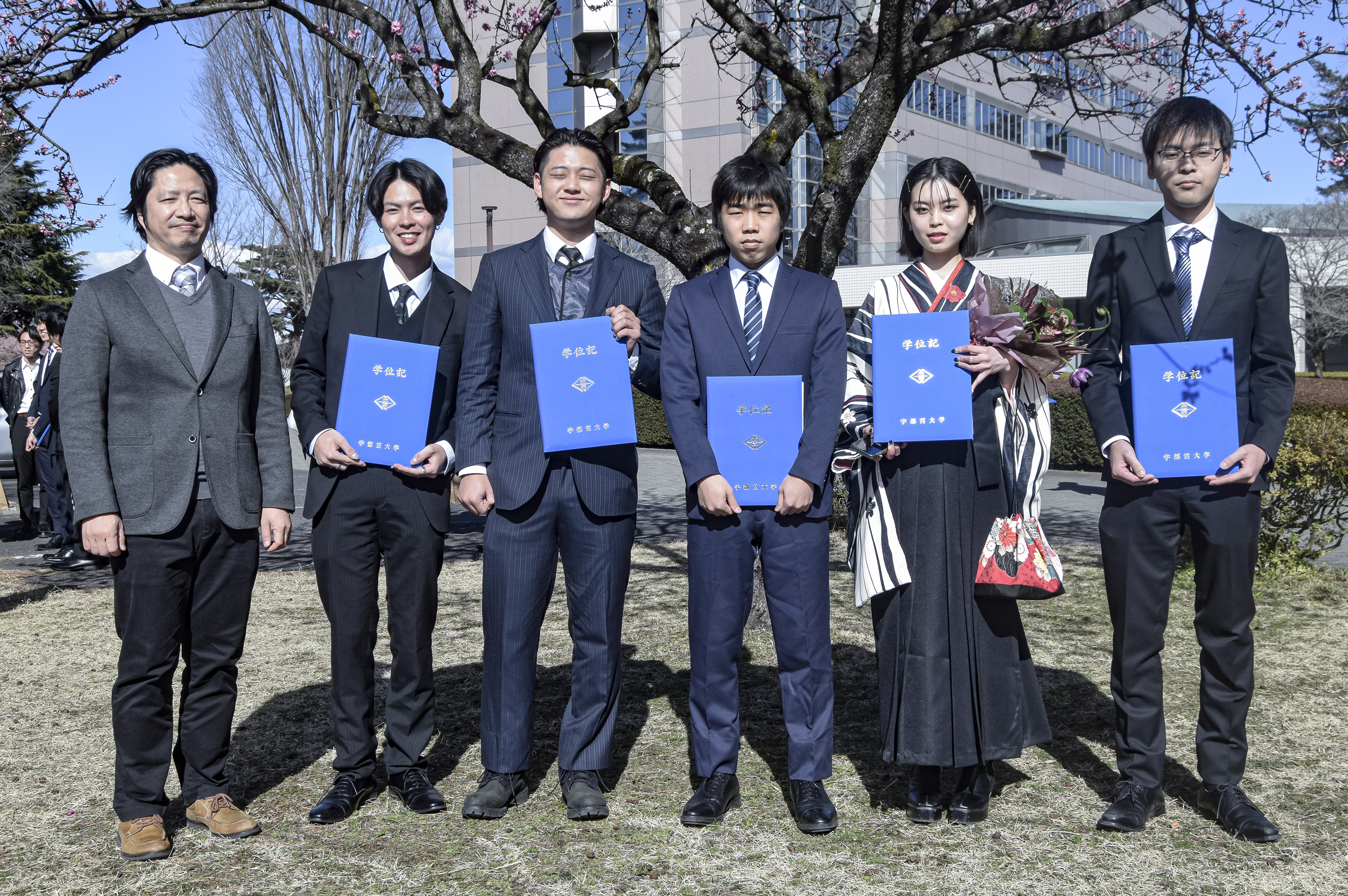 2024年の卒業式の写真です